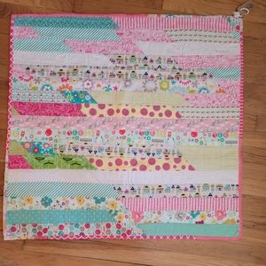 Baby Girl Stroller Quilt Handmade